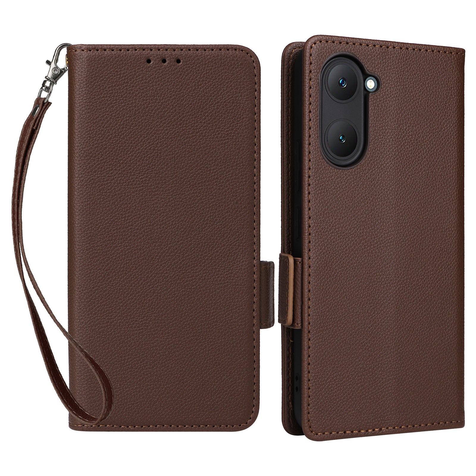 For vivo Y03 Case PU Leather Wallet Wrist Strap Magnetic Closure Phone Cover For vivo Y03 Case PU Leather Wallet Wrist Strap Magnetic Closure Phone Cover